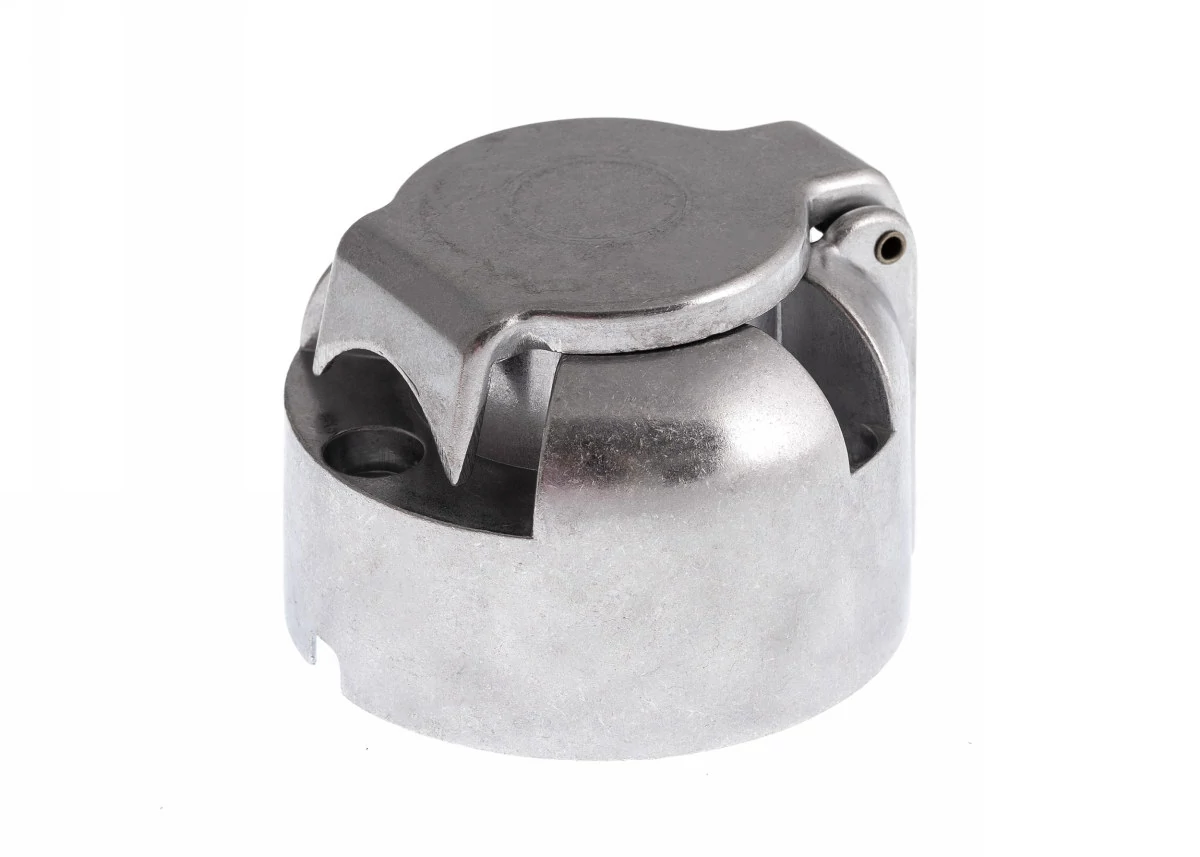 Elektromos utánfutó csatlakozó | dugaljzat | 7 pólusú | fém