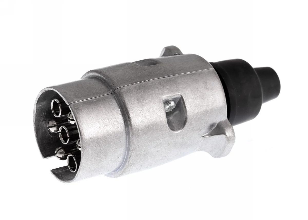 Elektromos utánfutó csatlakozó | dugvilla | 7 pólusú | fém