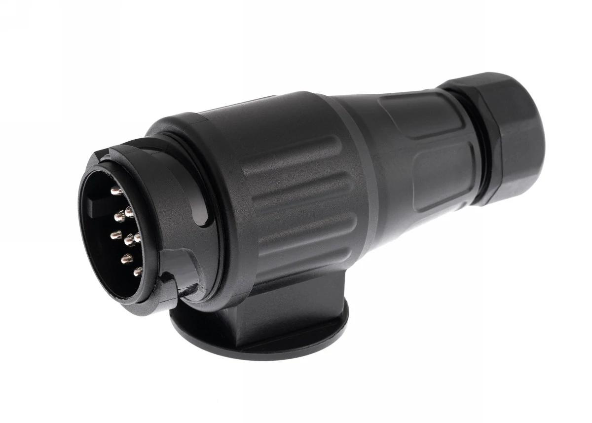Elektromos utánfutó csatlakozó | dugvilla | 13 pólusú | műanyag