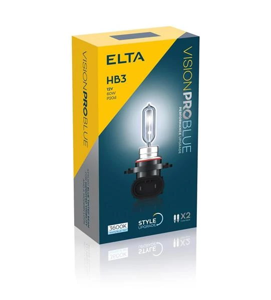 Elta VisionPro | izzó | 12V 60W HB3 | kék fény | 3600K | 2 darabos csomag
