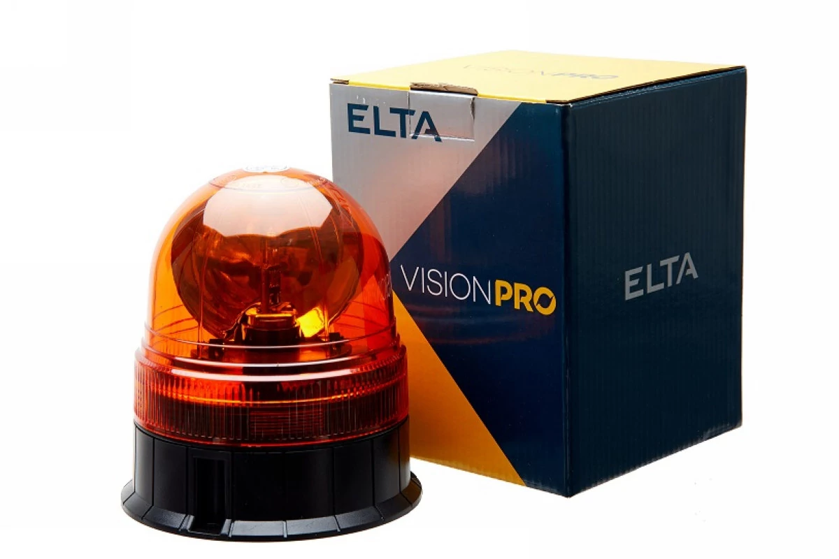 Elta VisionPro | halogén forgóvillogó | 12/24V | sima talpas, csavarozható