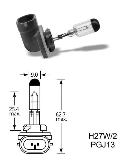 Narva | izzó | H27W/2 12V 27W PGJ13