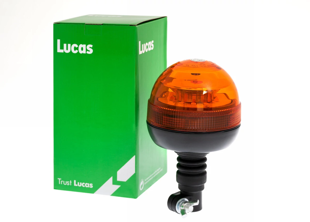 Lucas | LED forgóvillogó | 12/24V | 12 LED x 3W | flexibilis csőre szerelhető