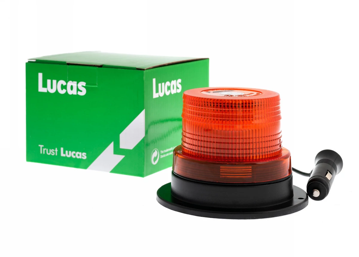 Lucas | LED forgóvillogó | 12/24V | 40 SMD LED | mágneses | szivargyújtós | ECE R65+R10